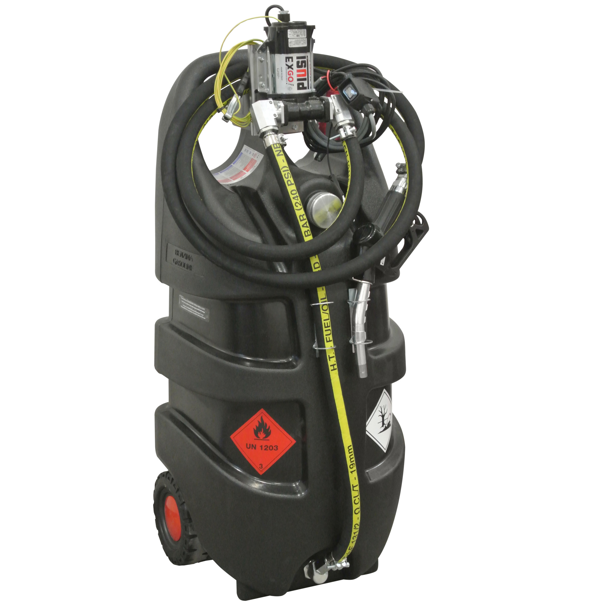 AMERICAN FUEL TANK, Portable 29 gal Gasoline 12V Tank, Capacity 29 Gal, Shape Other, Model# AM-TANK29GAS12V